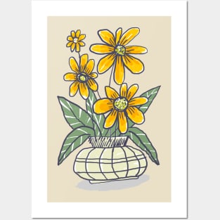 Yellow Flowers Posters and Art